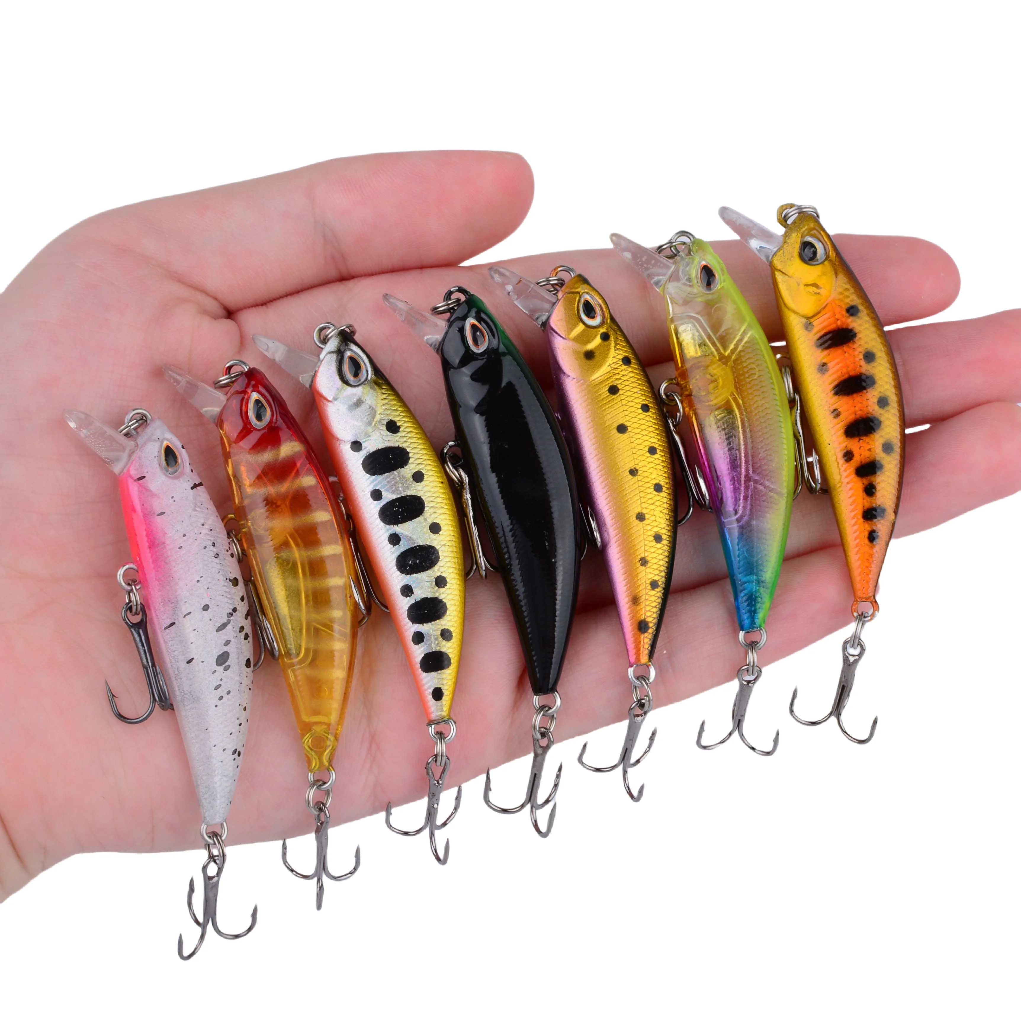 Minnow negro compacto de 5,5 cm