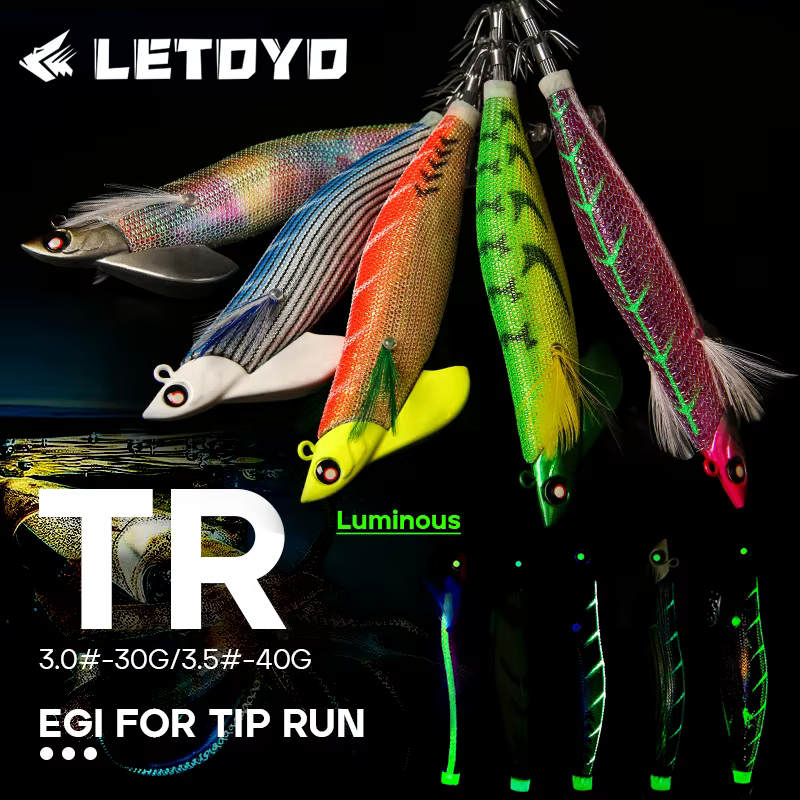 LETOYO Tip Run Lead Jig Eging BKK – Cebo para calamar y pulpo - imagen 3
