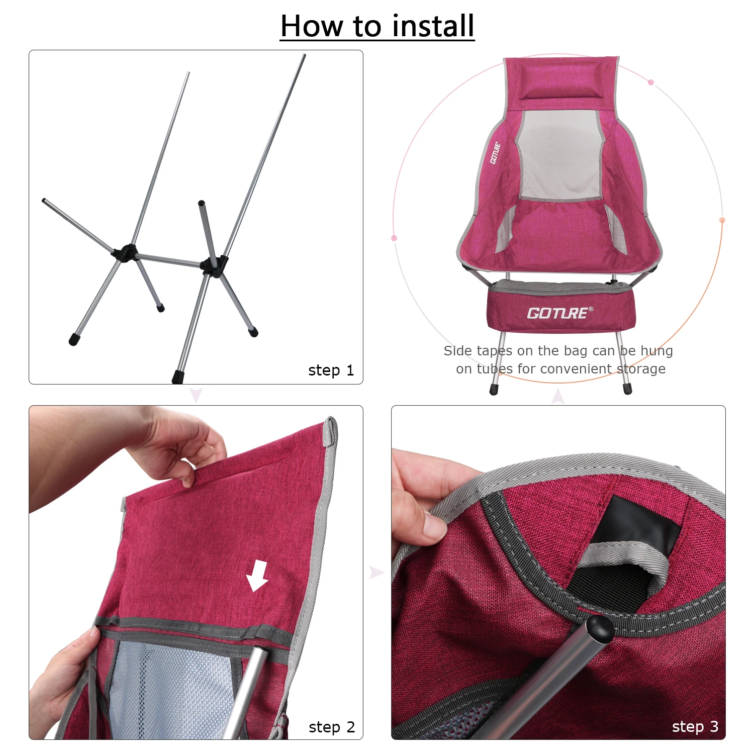 Silla plegada para transporte
