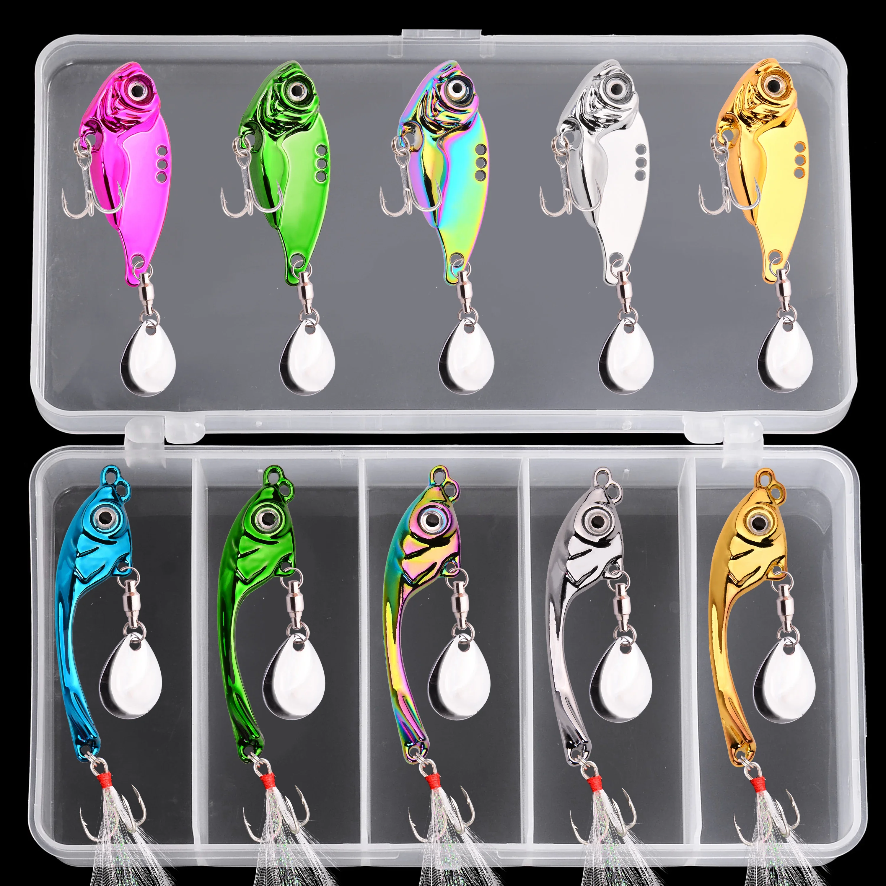 Kit de señuelos metal jigging Spinner ligero para atún y trucha - imagen 3