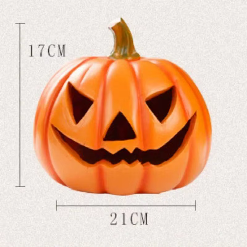 Figura de Calabaza de Resina para Halloween – Decoración del Hogar - imagen 2