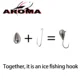 Cabezas jig tungsteno lágrima para pesca en hielo sin anzuelo - imagen 4