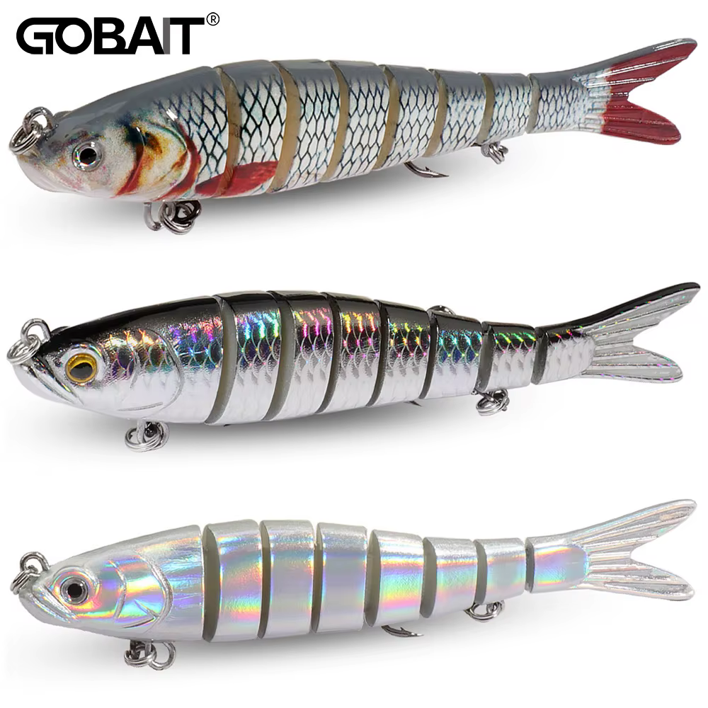 Señuelo Swimbait multiarticulado hundimiento – Pez biónico lubina - imagen 5