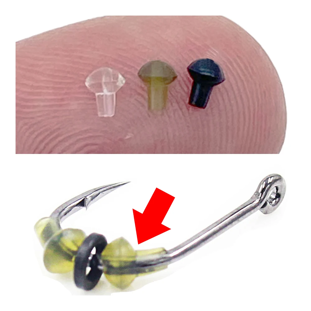 Cuentas de goma para anzuelo de carpa - verde oscuro