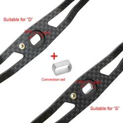 Manivela Jig Reel de fibra de carbono con perillas de aleación