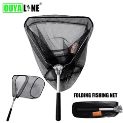 OUYALINE Caña ultraligera plegable para pesca con mosca - silicona