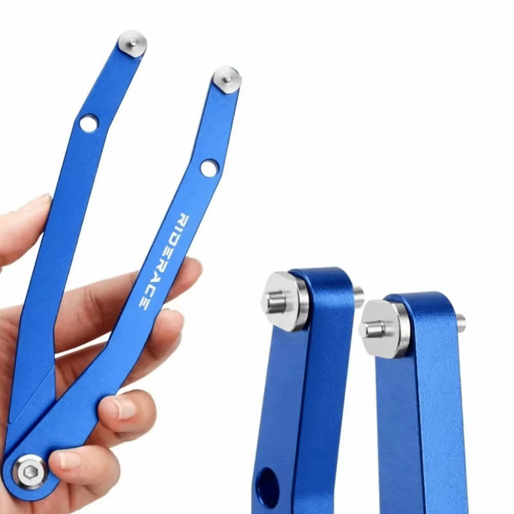 Llave de bicicleta ajustable de aluminio – Doble cabezal para pasador de rueda libre - imagen 3
