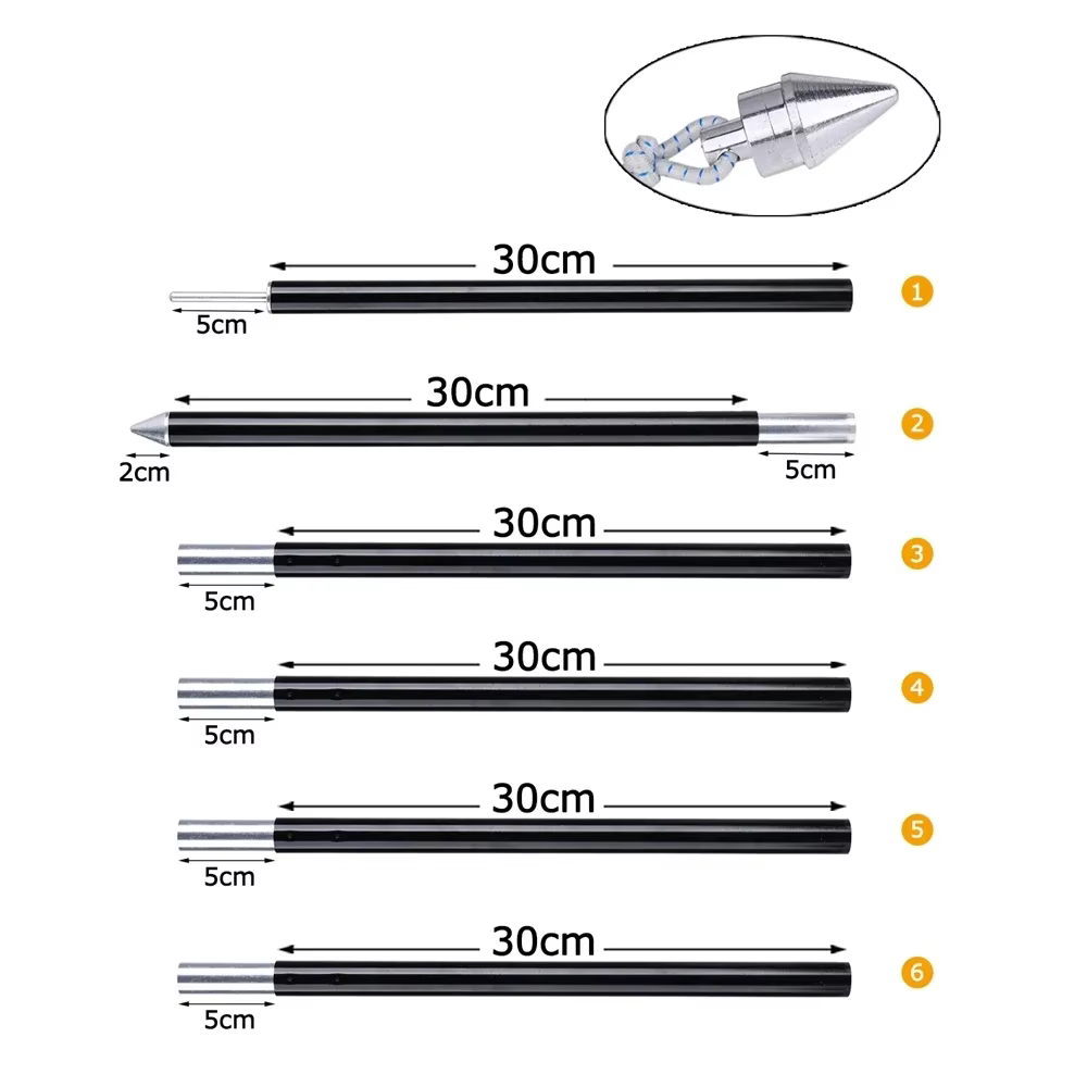 Postes aluminio Goture para tienda campaña 180cm - imagen 3