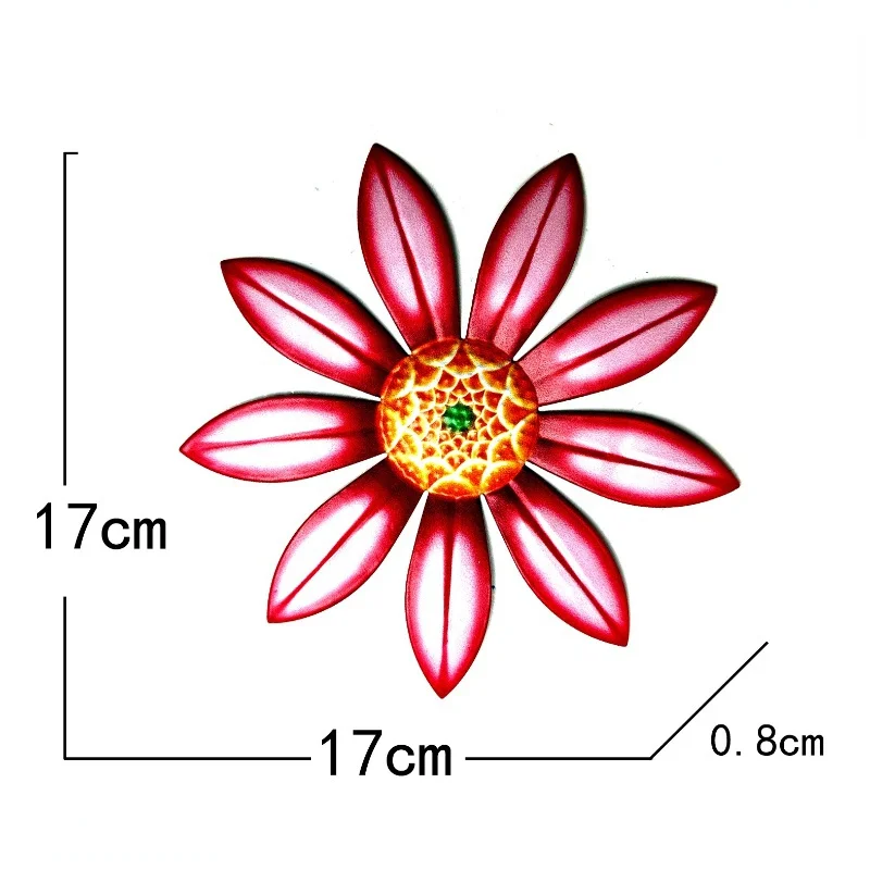Decoración pesca floral metálica pared jardín – Resistente exterior - imagen 2