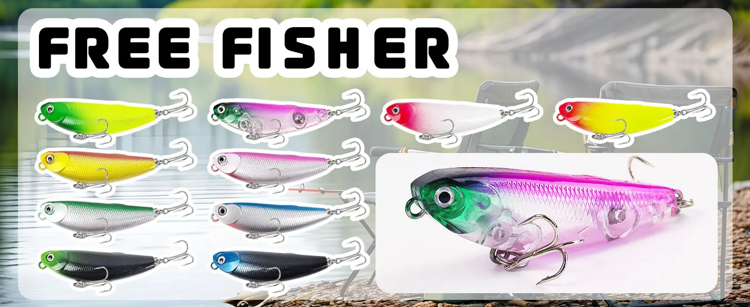 Señuelos duros FREE FISHER en estilo lápiz