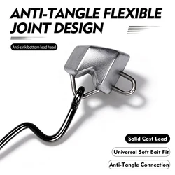 Anzuelos Jig Head offset Proberos de plomo triangular para lubina