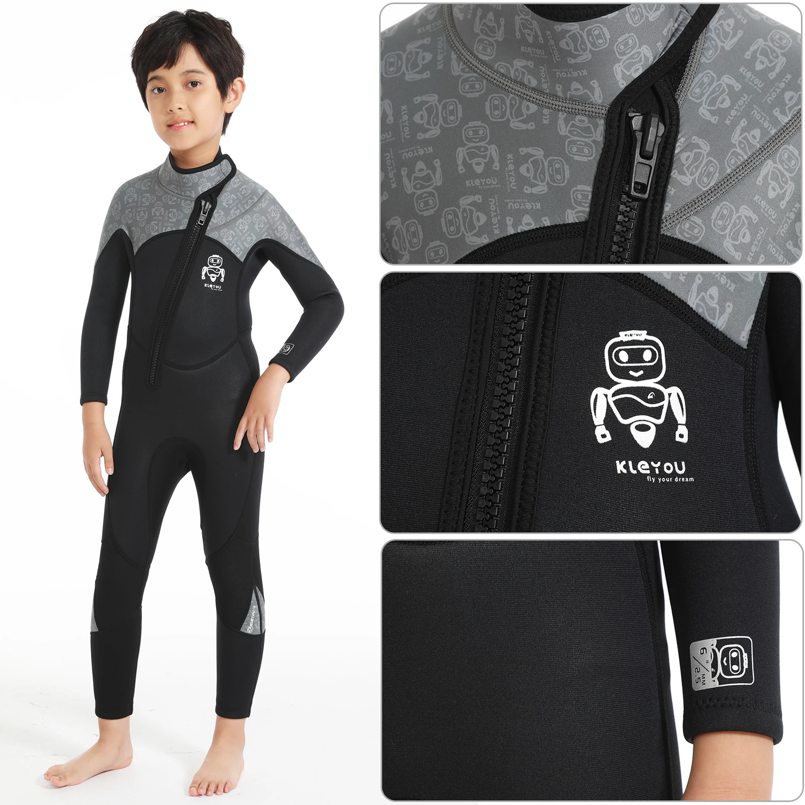 Traje de neopreno infantil para surf – UPF50+ antimedusas - imagen 5