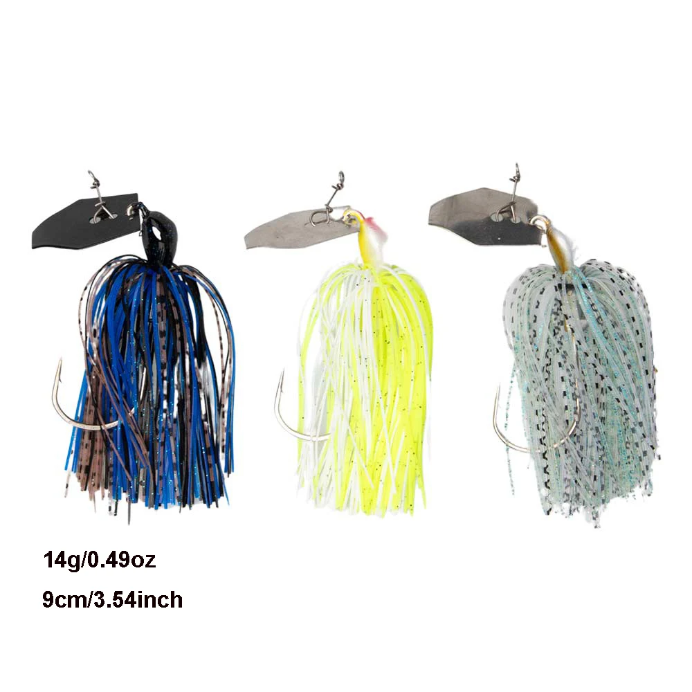 FISHINGFANS Chatterbait con gran aspa – jig para lubina y lucio - imagen 2