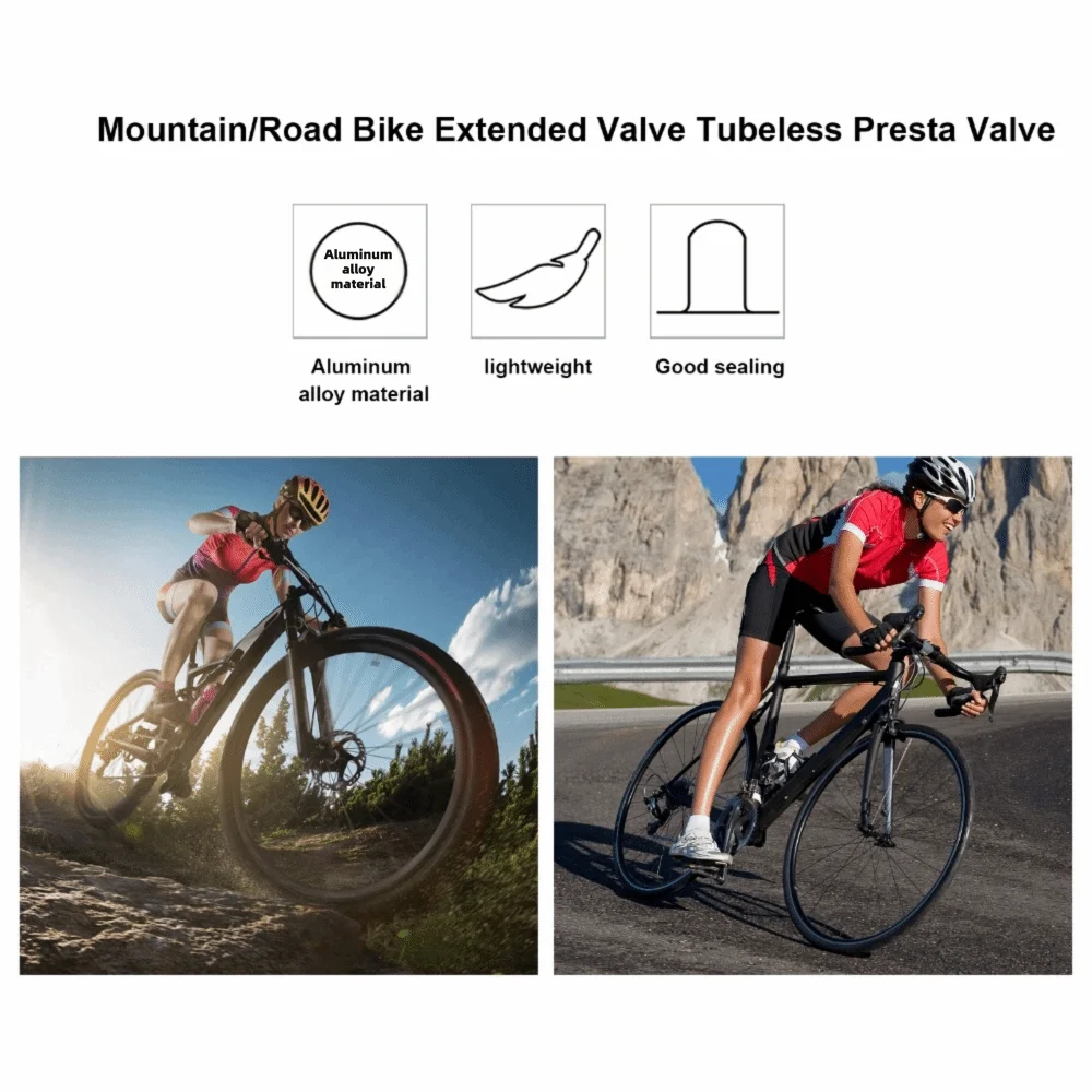 Válvula tubeless con acabado y base amplia