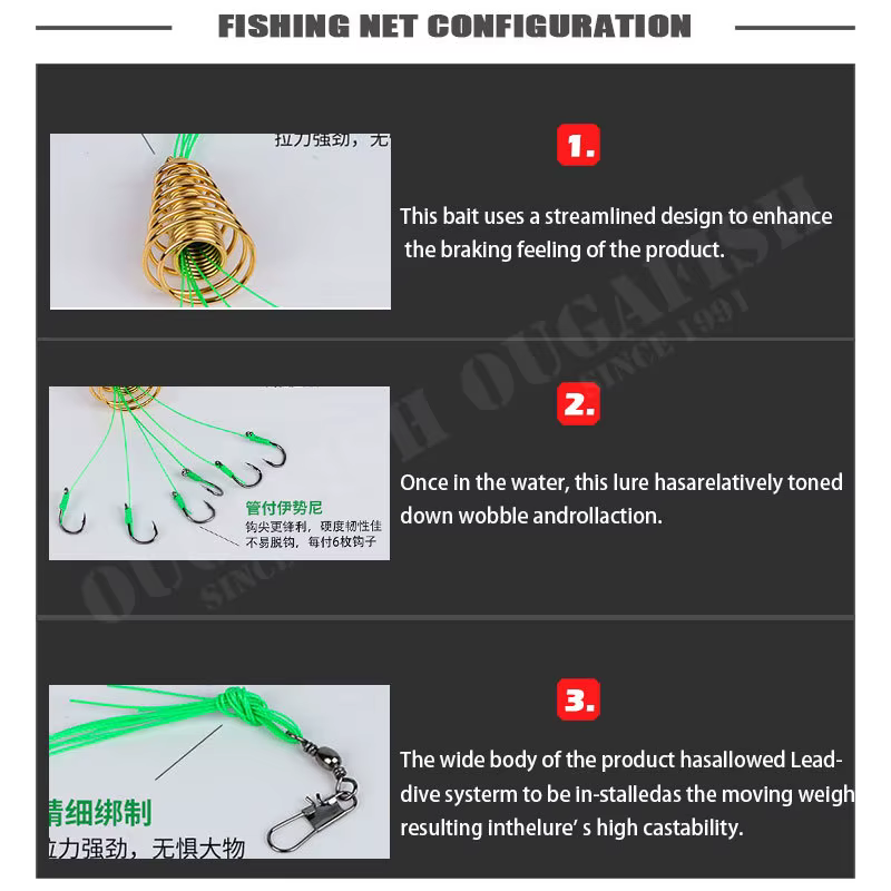 Anzuelos con resorte Fishinghook para lubina - Acero inoxidable - imagen 4