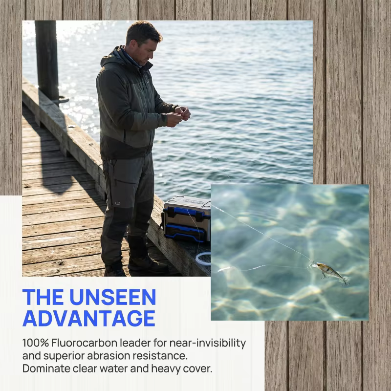 Línea Fluorocarbono 100% – Hundimiento Rápido, Invisible y Duradera - imagen 4