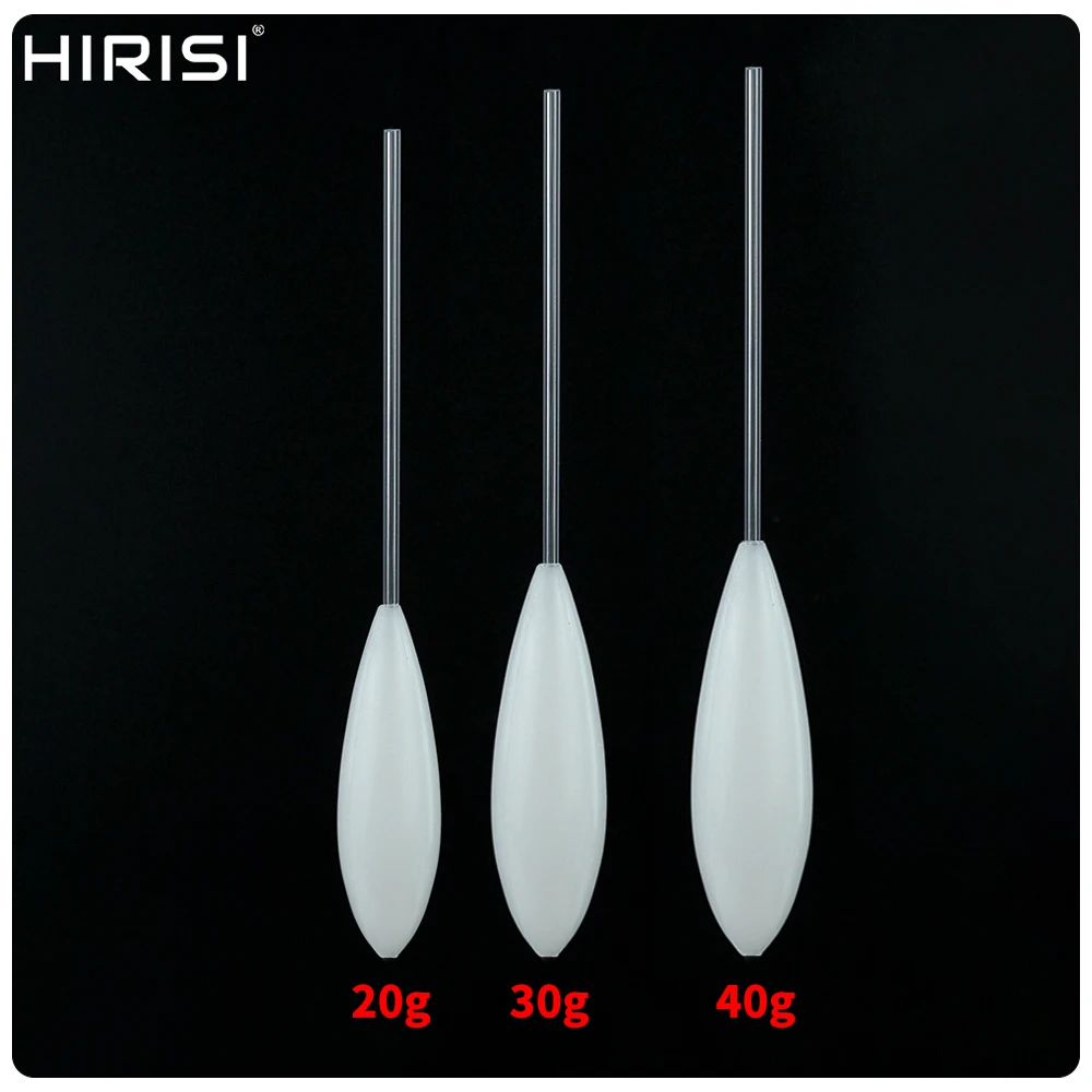 Flotador Hirisi de 20 g en acrílico transparente