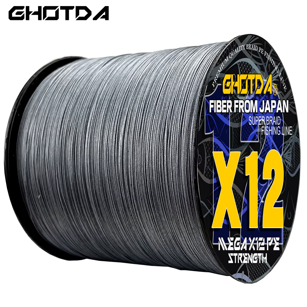 GHOTDA X12 Línea trenzada multifilamento PE 12 hebras agua salada - imagen 3