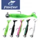 FishTrip señuelos blandos Jig Head antienredos cola en T para lubina