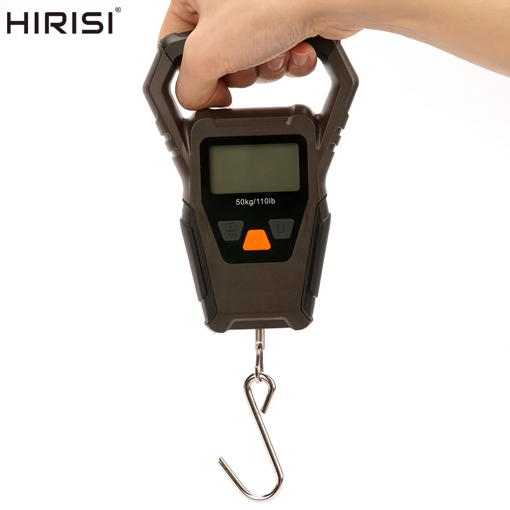 Báscula de pesca digital Hirisi con regla y pantalla LCD