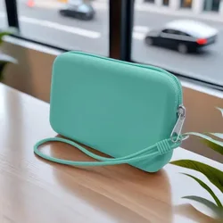 Monedero de silicona impermeable con cierre para viaje