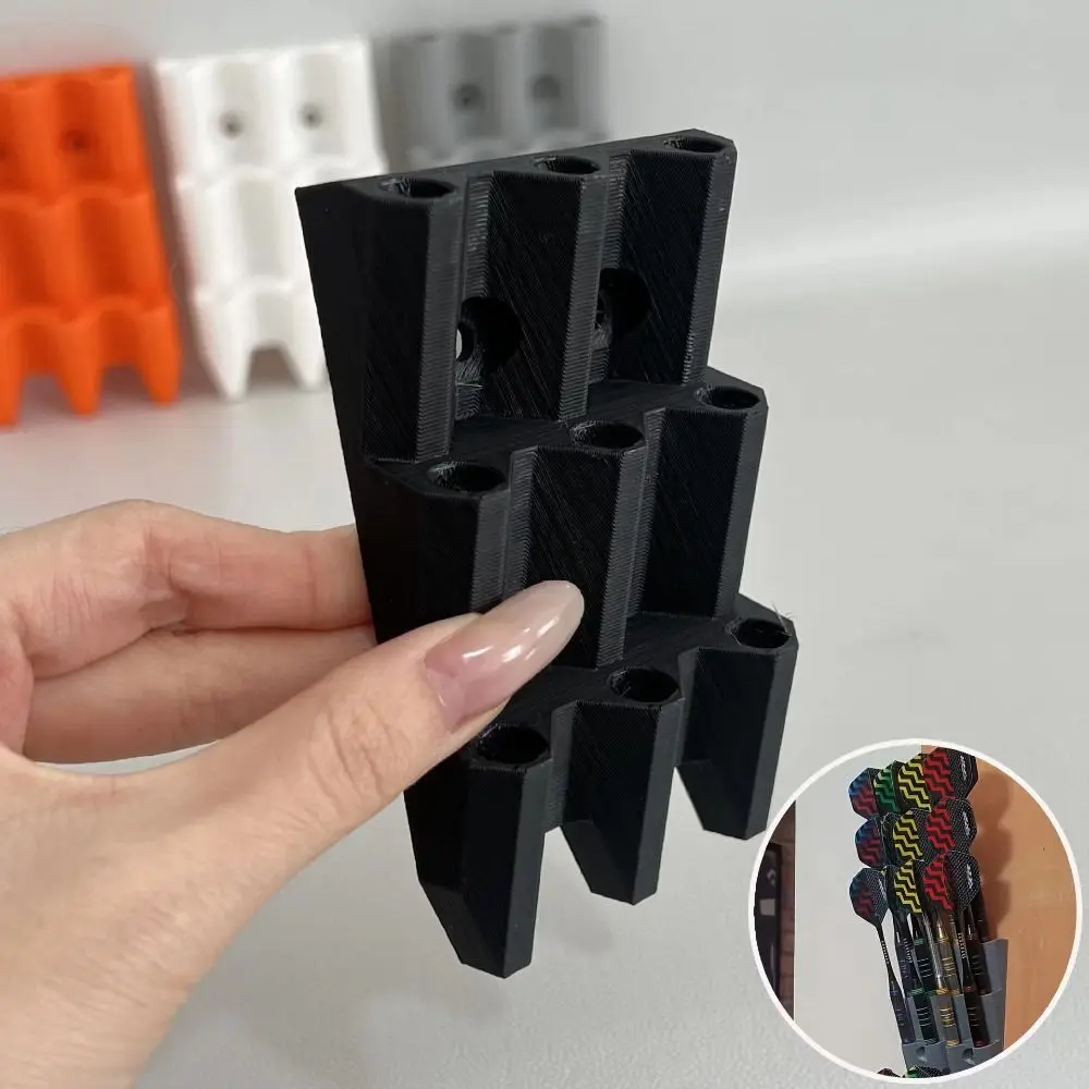 Organizador de dardos minimalista de pared en PLA, impresión 3D