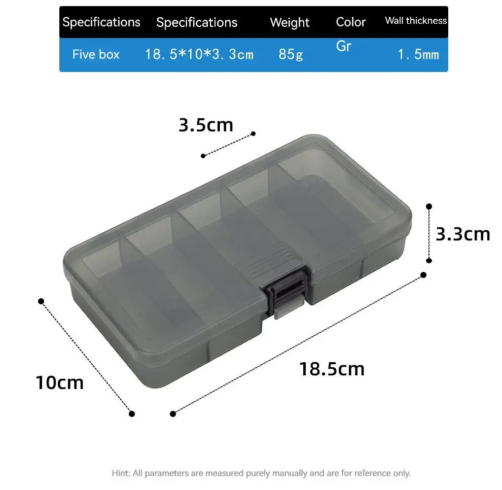 Caja de aparejos PRO BEROS con compartimentos visibles