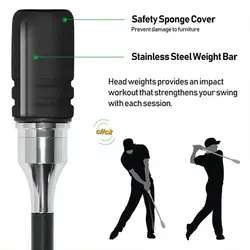 Entrenador de putter largo ergonómico con sonido rítmico