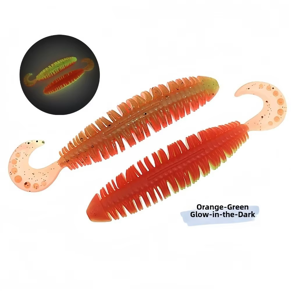 Vinilos Bicolores de Silicona – Señuelos Suaves para Pesca - imagen 2