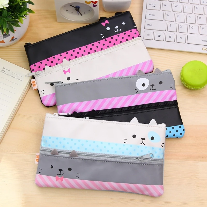 Estuche kawaii escolar con diseño