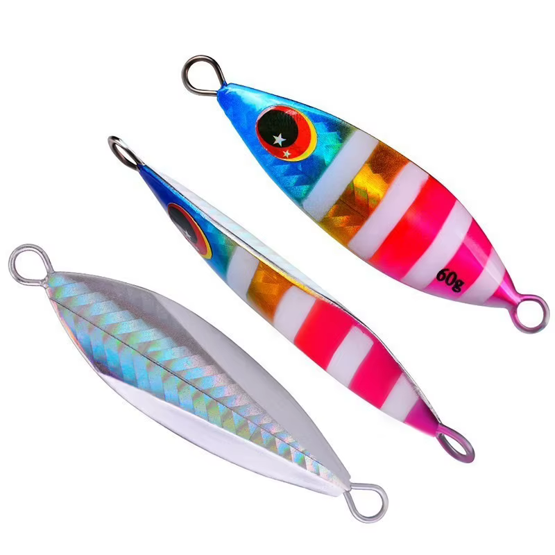 Señuelo cuchara metálica jigging lento para atún, lubina y agua salada - imagen 2