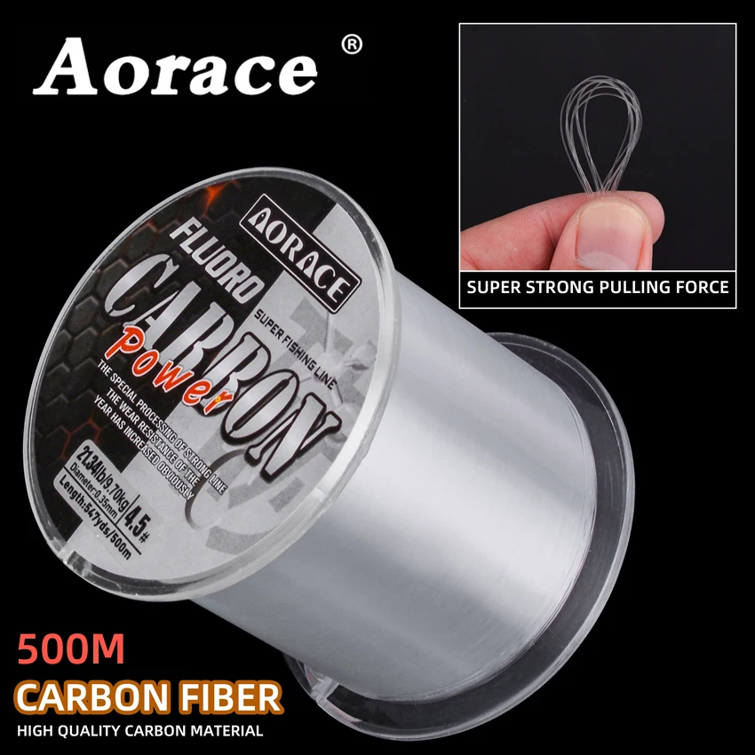 Línea de pesca de nailon Aorace fluorocarbono con revestimiento