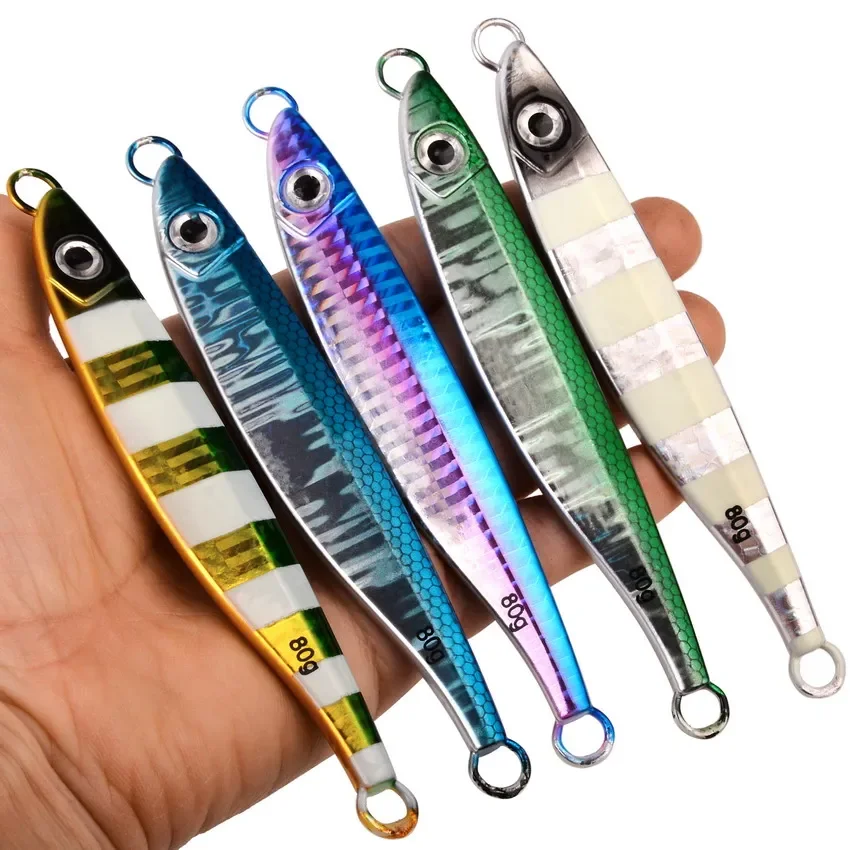 Presentación del pack completo de 5 señuelos