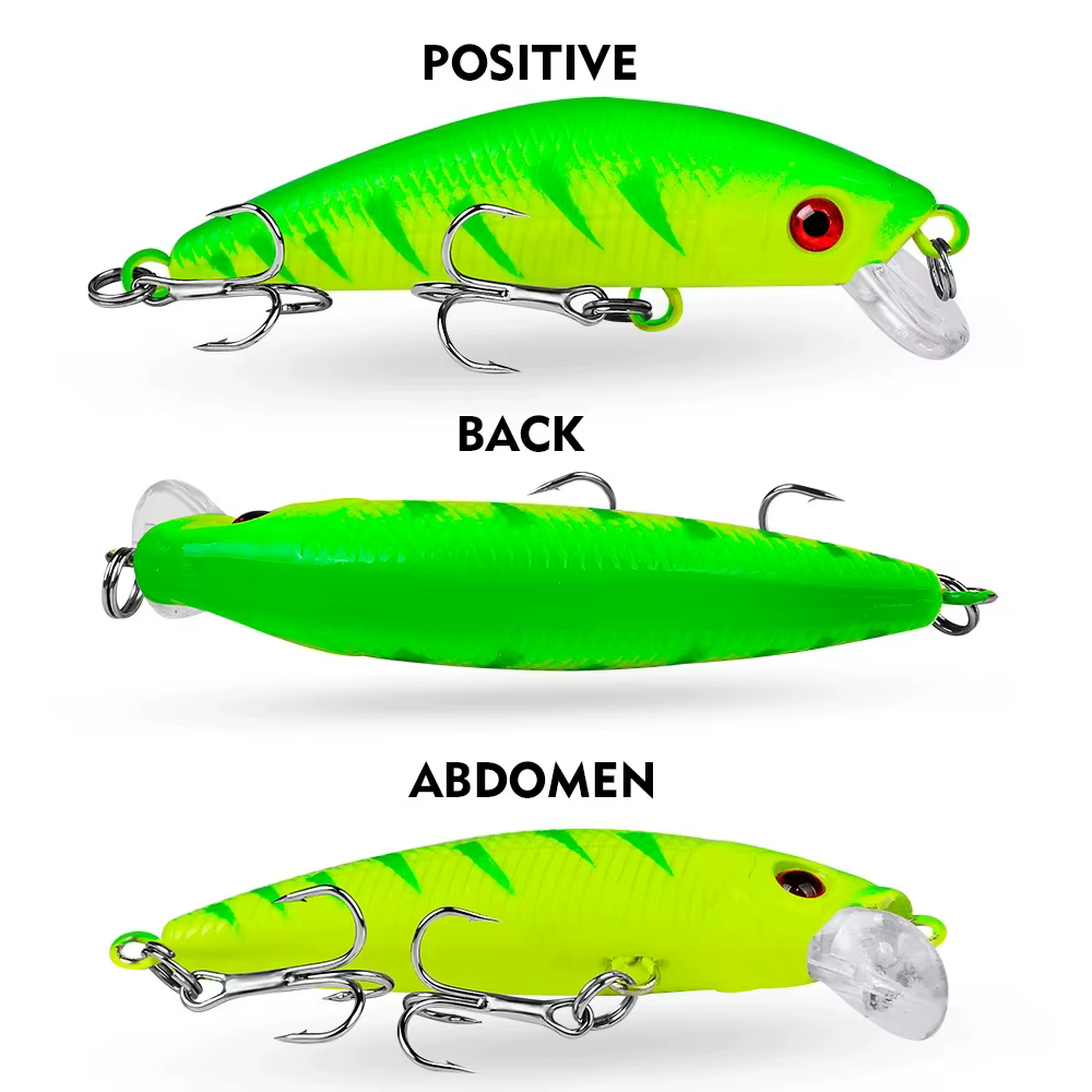 Minnow 18 colores 70 mm – Cebo rígido Wobbler para carpa y bar - imagen 5
