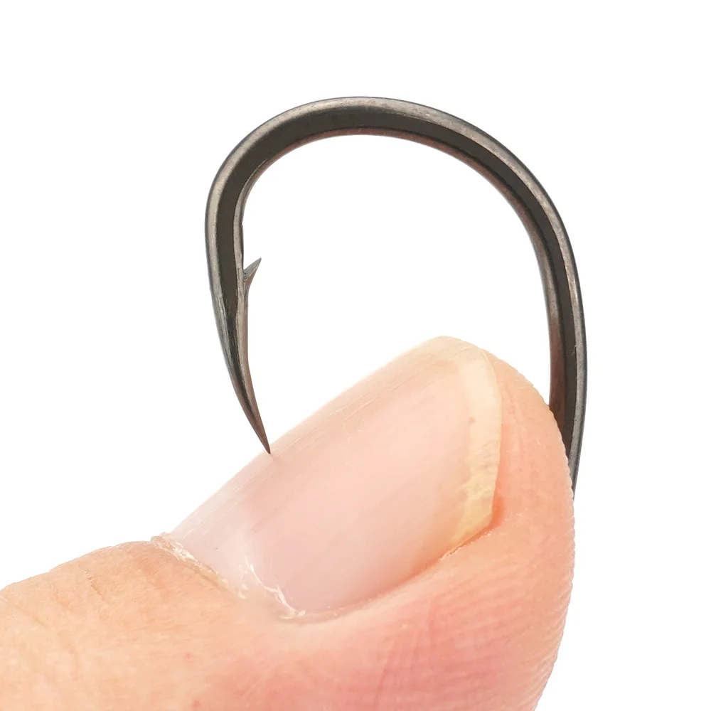 Anzuelos micro con púas Hirisi de acero inox PTFE y ojo para empalmar - imagen 4