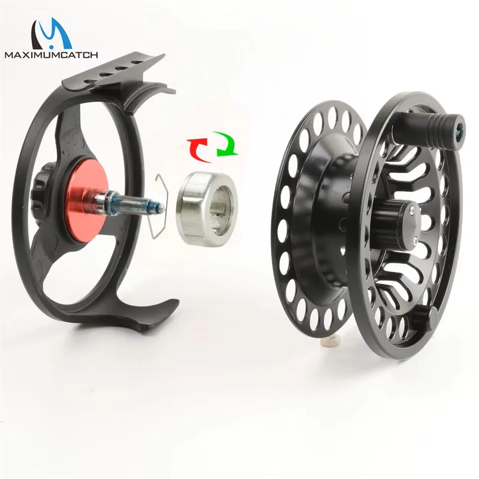 Maximumcatch DM Carrete de pesca con mosca aluminio gran arbor fundido - imagen 2