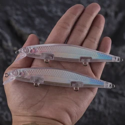 Dr.Holife Señuelos Minnow flotantes sin pintar con lámina interior