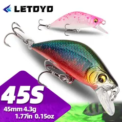 LETOYO Señuelo de superficie pequeño para trucha, jerkbait