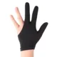 Guantes antideslizantes de billar negros, ligeros y transpirables - imagen 2