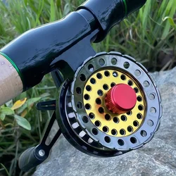 Carrete slow jig ultraligero con freno magnético y alarma de picada