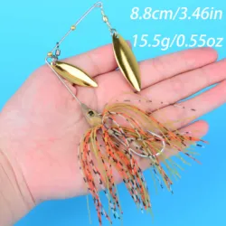 Crankbait giratorio para lubina y lucio, señuelo duro