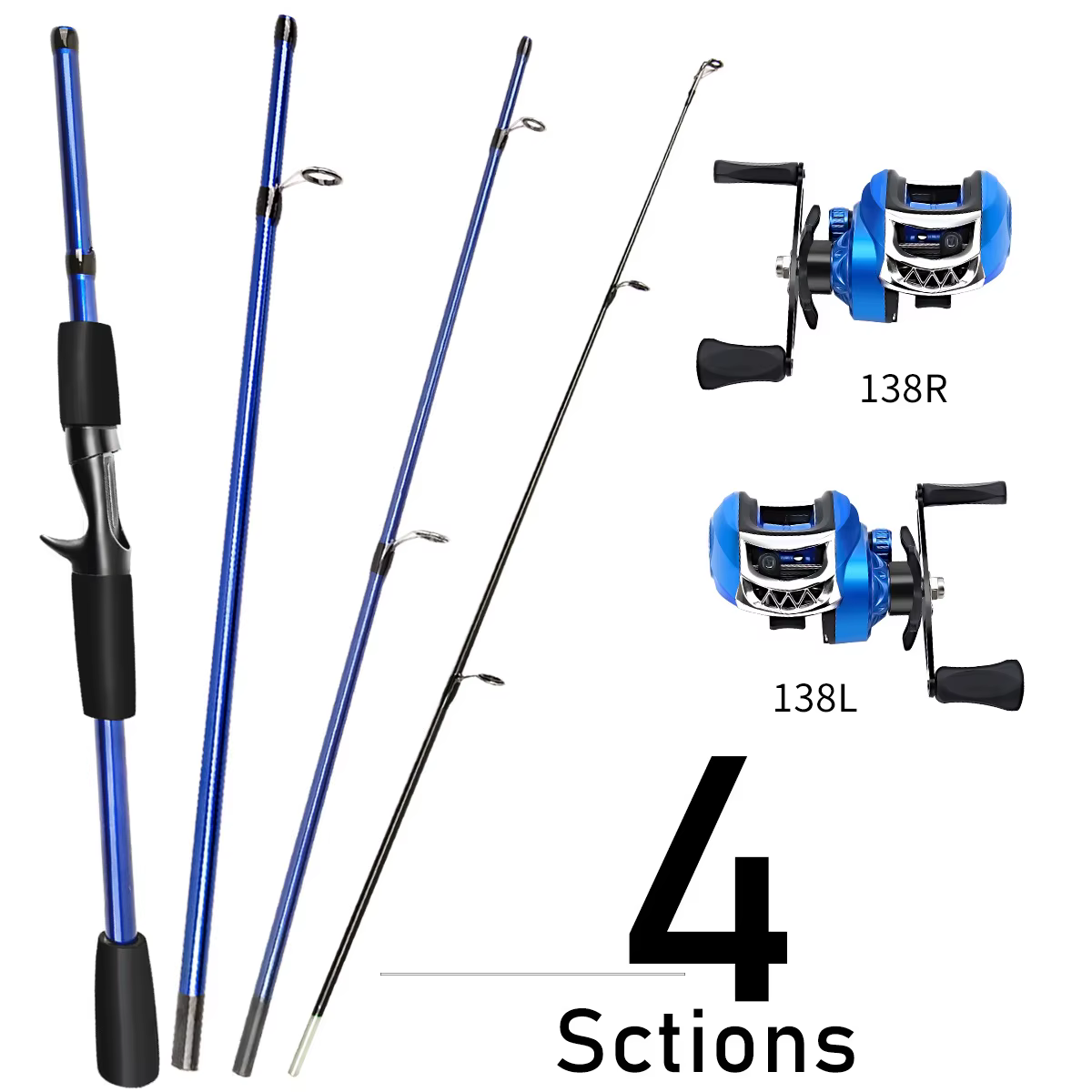Kit de Pesca Completo: Caña, Carrete, Bolsa y Alicates - imagen 2