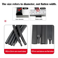 Tubo termorretráctil 2:1 en 12 colores para reparación de cables