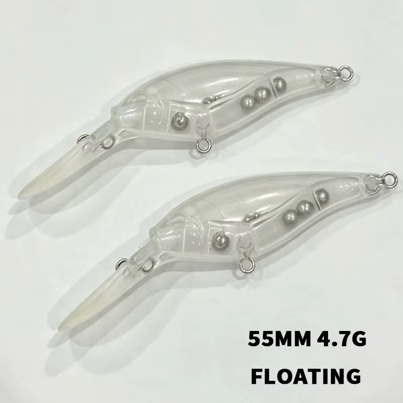 Señuelo Minnow DIY sin Acabado para Spinning Flotante/Hundido - imagen 2