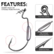 Anzuelos Sunlure acero carbono offset para lubina – Jigging y Texas Rig - imagen 4