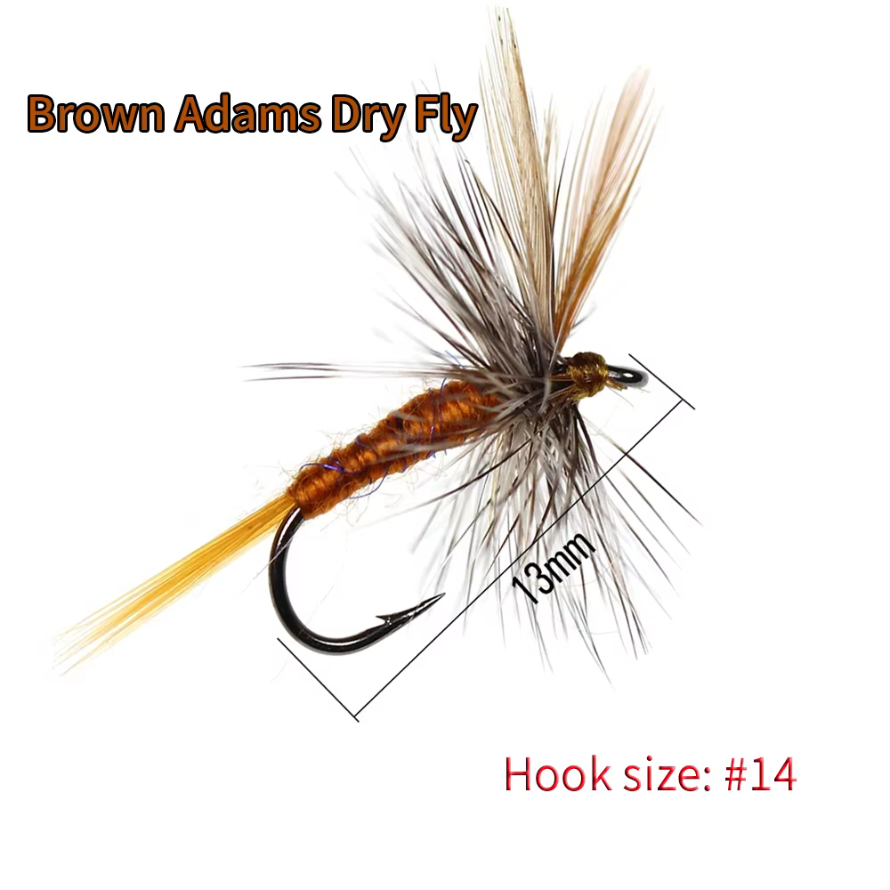 Adams Fly Paracaídas – Mosca seca para trucha de río, clásica - imagen 3