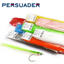 Fibra rizada Kinky Clouser Minnow PERSUADER para moscas agua salada