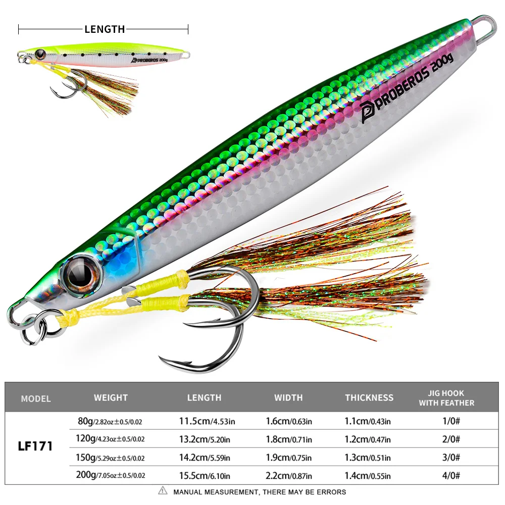 Proberos Jig de caída lenta con impresión 3D UV para pesca - imagen 2