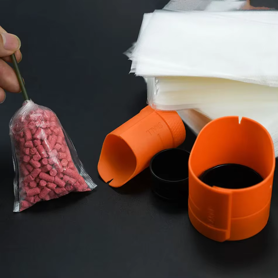 Accesorio portátil de cebado con bolsas PVA