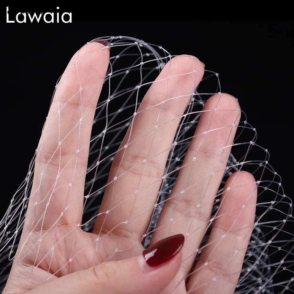 Lawaia red pesca nylon aro aluminio duradera resistente – Uso manual - imagen 2